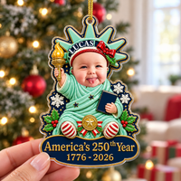 Baby Photo Liberty America 250 Ornament - product detail 7