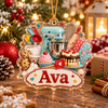 Customer in Austin, Texas wearing Baking Kitchen Christmas Ornament Personalized Stand Mixer Holiday Gift for Home Bakers