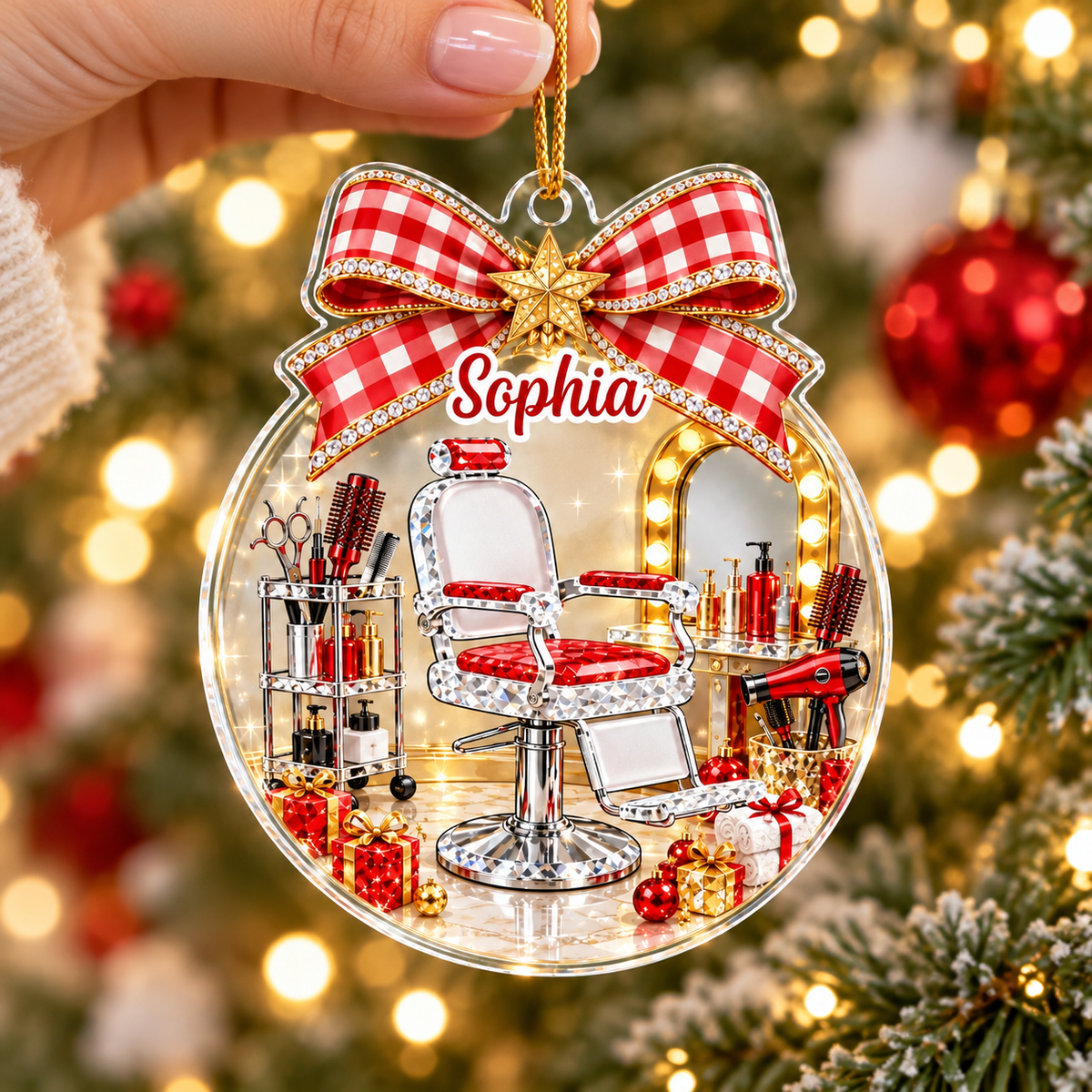 Barber Shop Ornament - product view 2