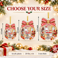 Barber Shop Ornament - size options