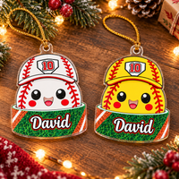 Baseball Softball Ornament - product view 3