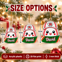 Baseball Softball Ornament - size options