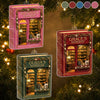 Bookshop Ornament, Personalized Book Lover Christmas Ornament, Custom Name Miniature Bookstore Gift  available at our Austin, Texas warehouse