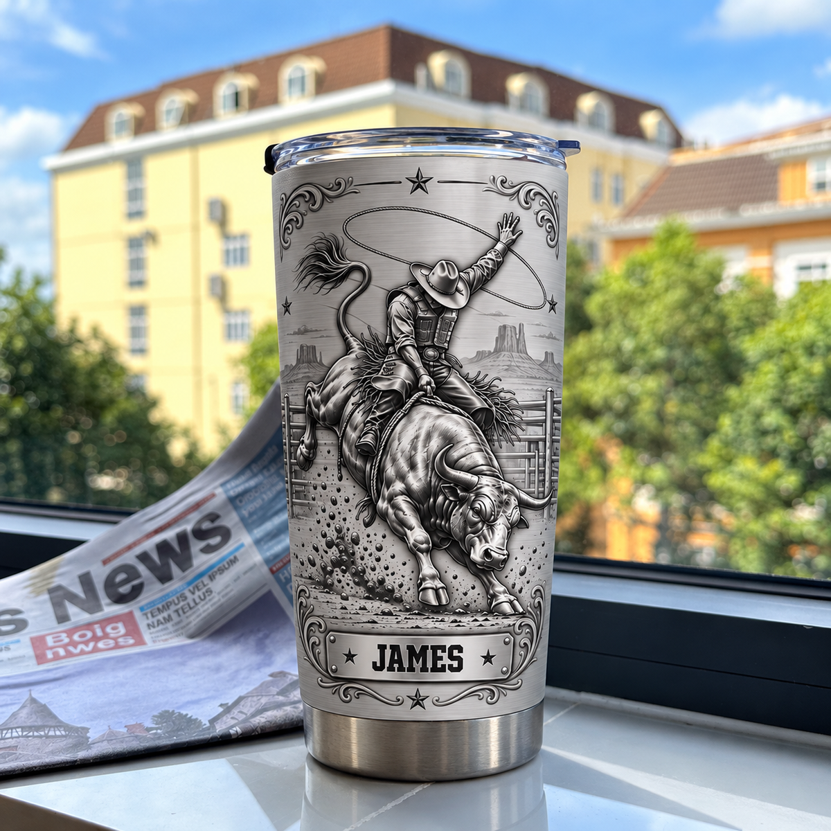 Bull Rider Tumbler - product detail 4