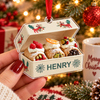 Cannoli Christmas Ornament Personalized Italian Pastry Gift for Bakers Foodies Holiday Tree Decor on a hanger, ready to ship from Austin, Texas