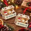 Customer in Austin, Texas wearing Cannoli Christmas Ornament Personalized Italian Pastry Gift for Bakers Foodies Holiday Tree Decor
