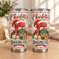 Personalized Christmas Baking Tumbler Custom Name Baker Gift - main design
