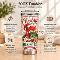 Personalized Christmas Baking Tumbler Custom Name Baker Gift - product view 8