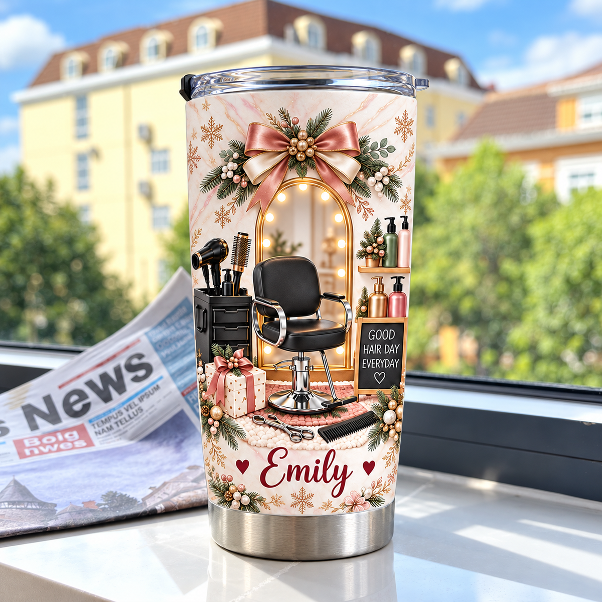 Christmas Hair Salon Tumbler - product detail 4