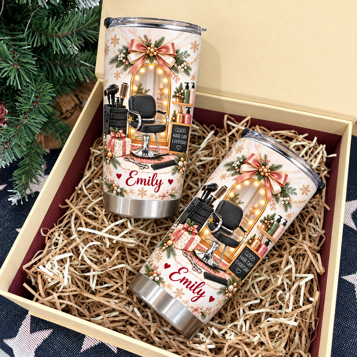 Christmas Hair Salon Tumbler - product detail 8