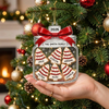 Close-up of Christmas Tree Cookies In A Jar Personalized Family Ornament, Custom Name Holiday Keepsake Christmas for streetwear fans in Austin, Texas