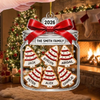 Christmas Tree Cookies In A Jar Personalized Family Ornament, Custom Name Holiday Keepsake Christmas available at our Austin, Texas warehouse