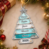 Customer in Austin, Texas wearing Coastal Beach Christmas Tree Ornament Personalized Family Starfish Seashell Keepsake Holiday Decor G