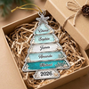 Close-up of Coastal Beach Christmas Tree Ornament Personalized Family Starfish Seashell Keepsake Holiday Decor G for streetwear fans in Austin, Texas