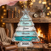 Customer in Austin, Texas wearing Coastal Beach Christmas Tree Ornament Personalized Family Starfish Seashell Keepsake Holiday Decor G