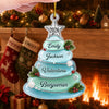 Customer in Austin, Texas wearing Coastal Christmas Tree Ornament, Personalized Beach Theme Holiday Decor, Custom Name Ornament Set Gi