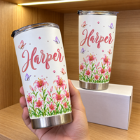 Custom Flower Name Tumbler - product detail 4