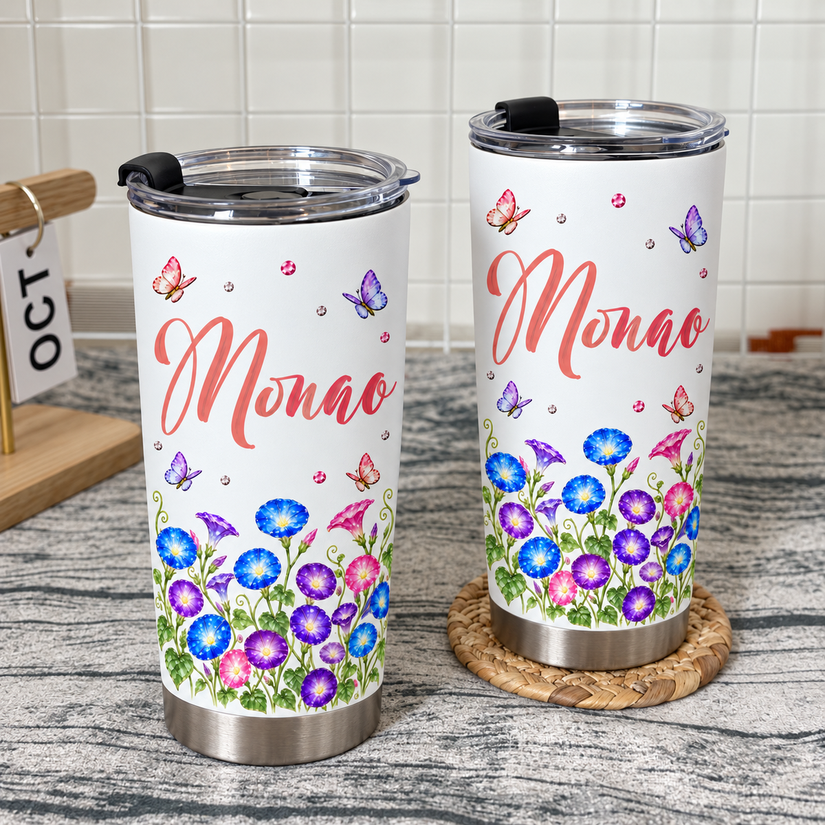 Custom Flower Name Tumbler - product detail 6