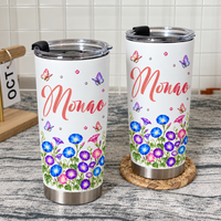 Custom Flower Name Tumbler - product detail 6