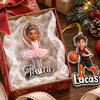 Close-up of Custom Name Cartoon Sports Ornament Personalized Basketball Ballet Acrylic Christmas Gift for Kids for streetwear fans in Austin, Texas