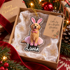 Close-up of Custom Pet Portrait Acrylic Ornament Personalized Dog Cat Memorial Gift Christmas Tree Decor for streetwear fans in Austin, Texas
