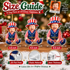Close-up of Custom Photo Baby Ornament Uncle Sam Christmas Keepsake Personalized Acrylic Holiday Gift for streetwear fans in Austin, Texas