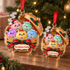 Customer in Austin, Texas wearing Cute Dumplings Family Christmas Ornament Personalized Kawaii Dim Sum Acrylic Holiday Gift
