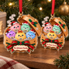 Close-up of Cute Dumplings Family Christmas Ornament Personalized Kawaii Dim Sum Acrylic Holiday Gift for streetwear fans in Austin, Texas