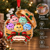 Close-up of Cute Dumplings Family Christmas Ornament Personalized Kawaii Dim Sum Acrylic Holiday Gift for streetwear fans in Austin, Texas