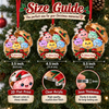 Customer in Austin, Texas wearing Cute Dumplings Family Christmas Ornament Personalized Kawaii Dim Sum Acrylic Holiday Gift
