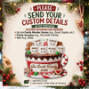 Customer in Austin, Texas wearing Cute Hot Cocoa Marshmallow Christmas Ornament Personalized Holiday Tree Decor Gift