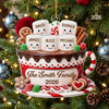 Cute Hot Cocoa Marshmallow Christmas Ornament Personalized Holiday Tree Decor Gift available at our Austin, Texas warehouse