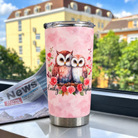 Personalized Daughter in Law Owl Tumbler Custom Names Message Gift - product view 5
