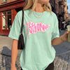 Bojjico Personalized Pre K Preschool Kindergarten 5th Grade Floral Pennant Teacher T Shirt for Women Teachers Preppy Girly Teachercore Aesthetic Mint Green Cotton Oversized Fit Back To School First Day Outfit Custom Grade Level Graphic Tee