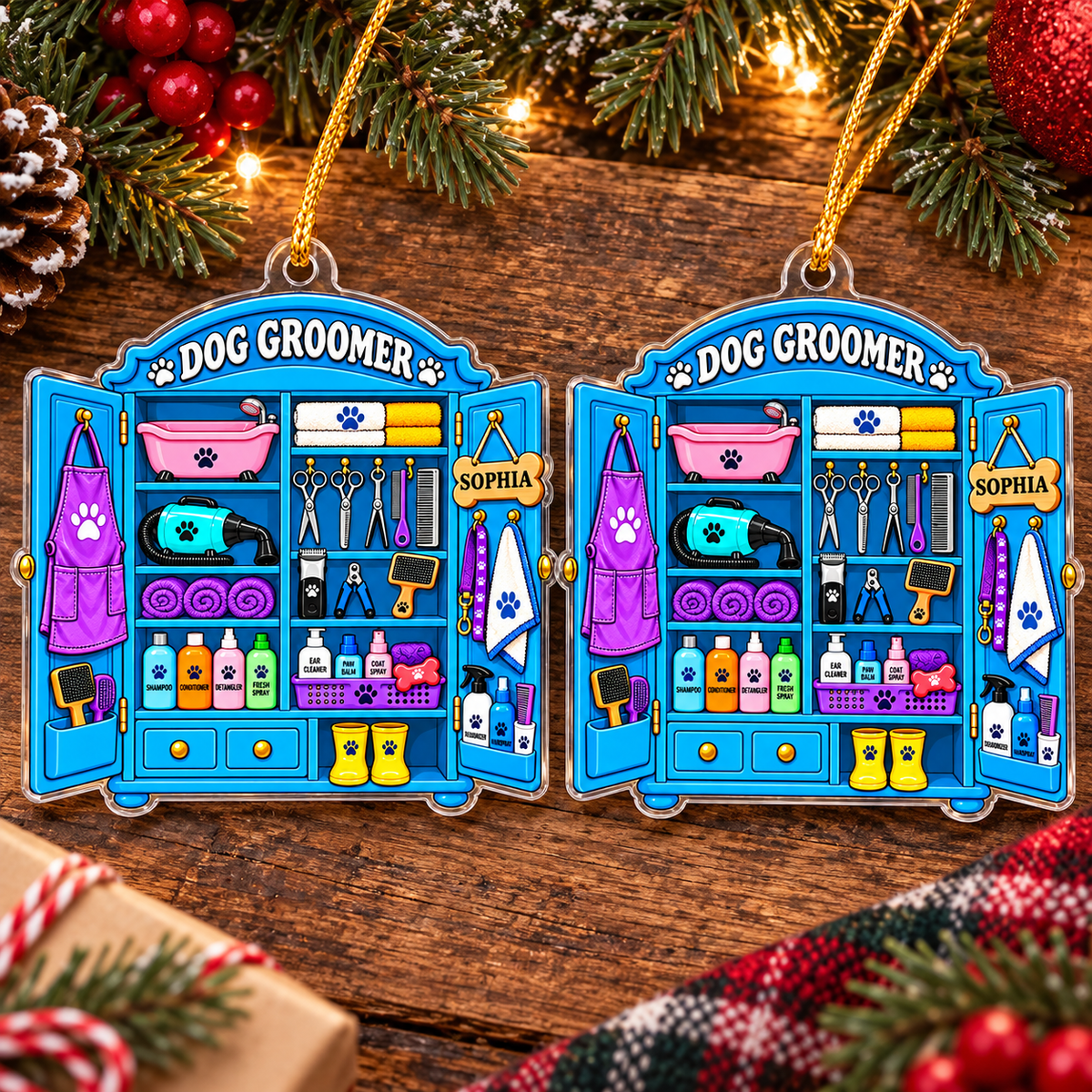 Dog Groomer Ornament - product view 3