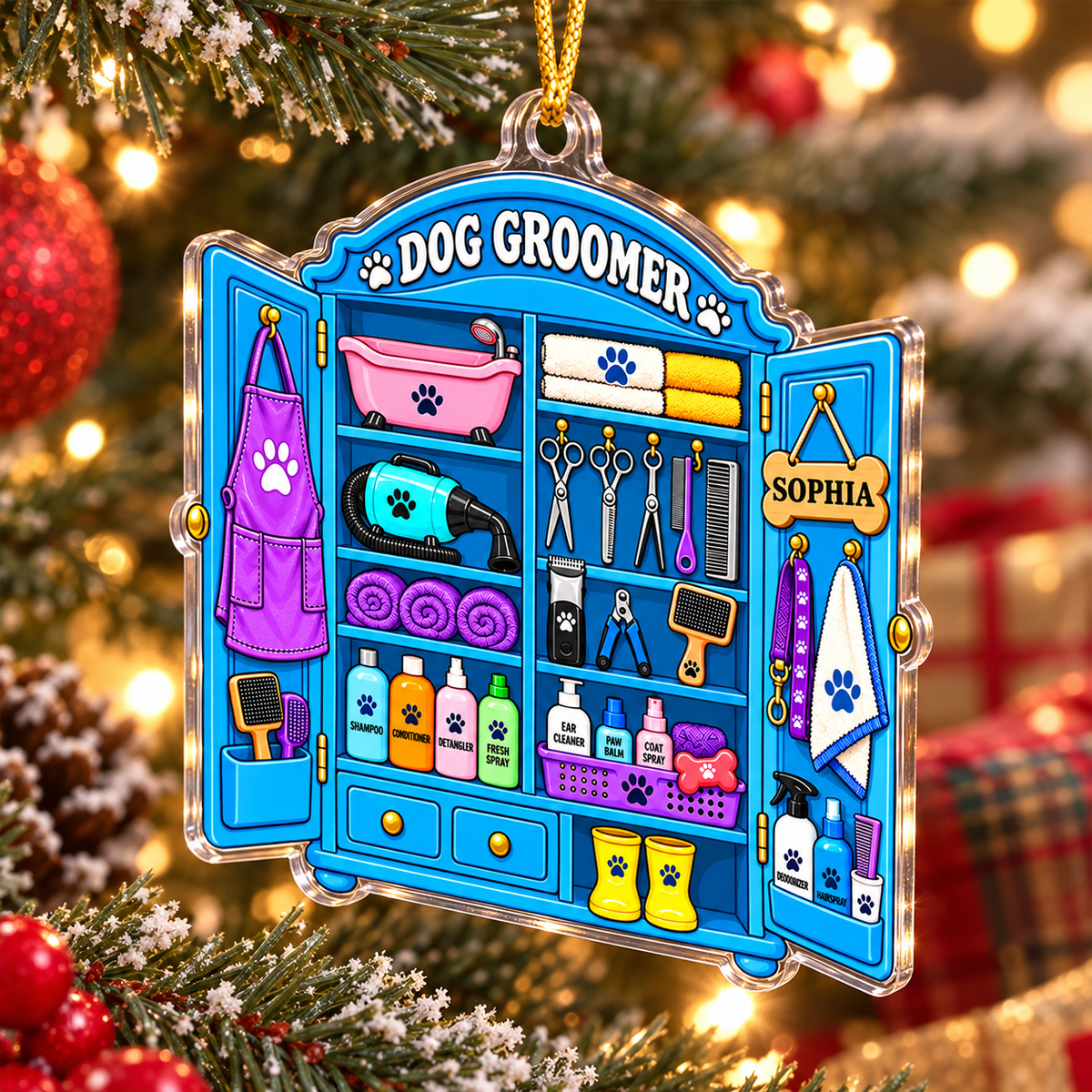 Dog Groomer Ornament - product view 5