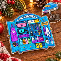 Dog Groomer Ornament - material and thickness