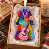 Customer in Austin, Texas wearing Dolly Ornament Dolly Parton Christmas Tree Decoration Country Music Fan Gift