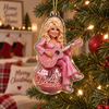 Dolly Parton Christmas Ornament Acrylic Holiday Tree Decoration Gift for Country Music Fans available at our Austin, Texas warehouse