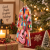 Close-up of Dolly Parton Coat of Many Colors Acrylic Ornament Personalized Christmas Gift for Country Music Fans for streetwear fans in Austin, Texas