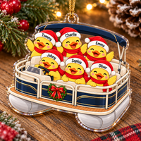 Duck Pontoon Family Ornament - product view 5