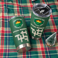 Personalized Dumpster Fire Response Team Tumbler Family Crossword Gift - product view 7
