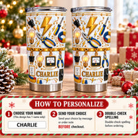 Personalized Electrician Tumbler Custom Name Electrical Worker Gift - personalization options and ordering guide