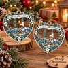 Close-up of Family Love Knows No Distance Ornament Long Distance Family Christmas Gift State Map Keepsake for streetwear fans in Austin, Texas