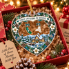 Customer in Austin, Texas wearing Family Love Knows No Distance Ornament Long Distance Family Christmas Gift State Map Keepsake