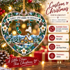 Customer in Austin, Texas wearing Family Love Knows No Distance Ornament Long Distance Family Christmas Gift State Map Keepsake