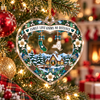Family Love Knows No Distance Ornament Long Distance Family Christmas Gift State Map Keepsake available at our Austin, Texas warehouse
