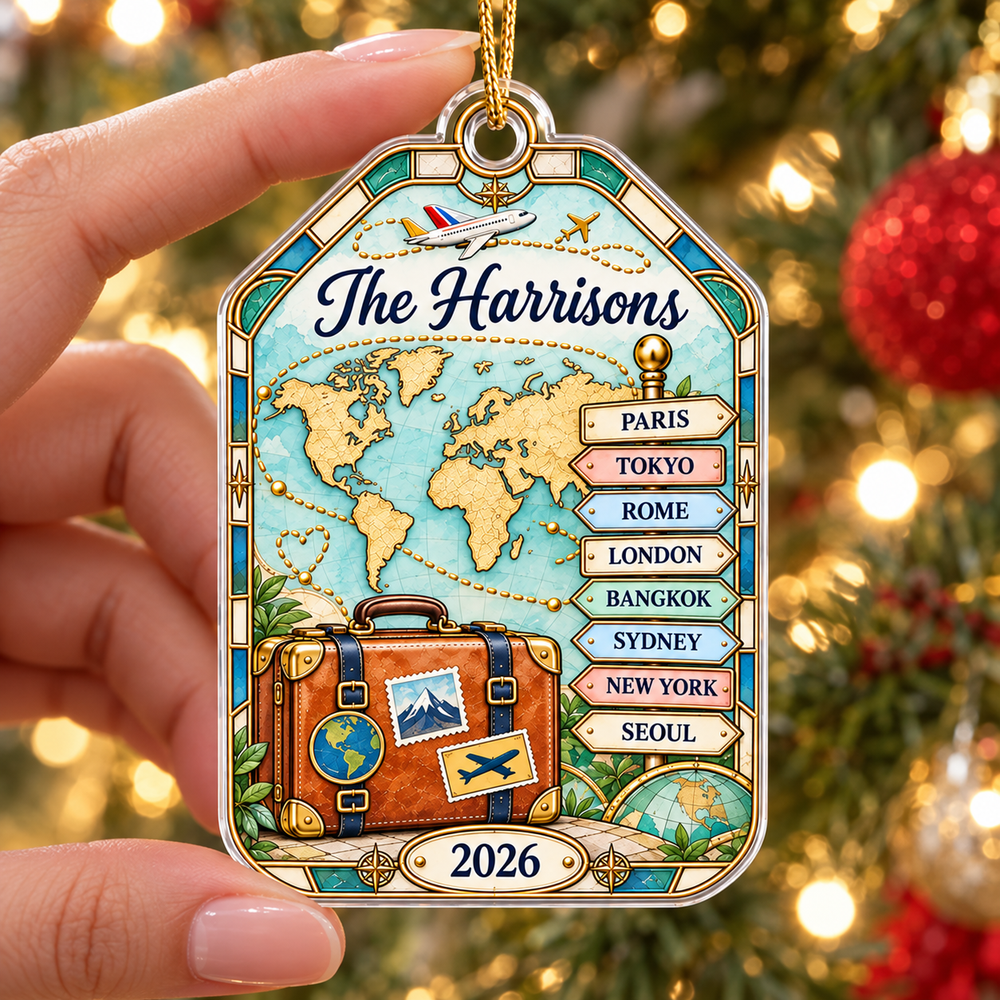 Family Travel Ornament - product view 2