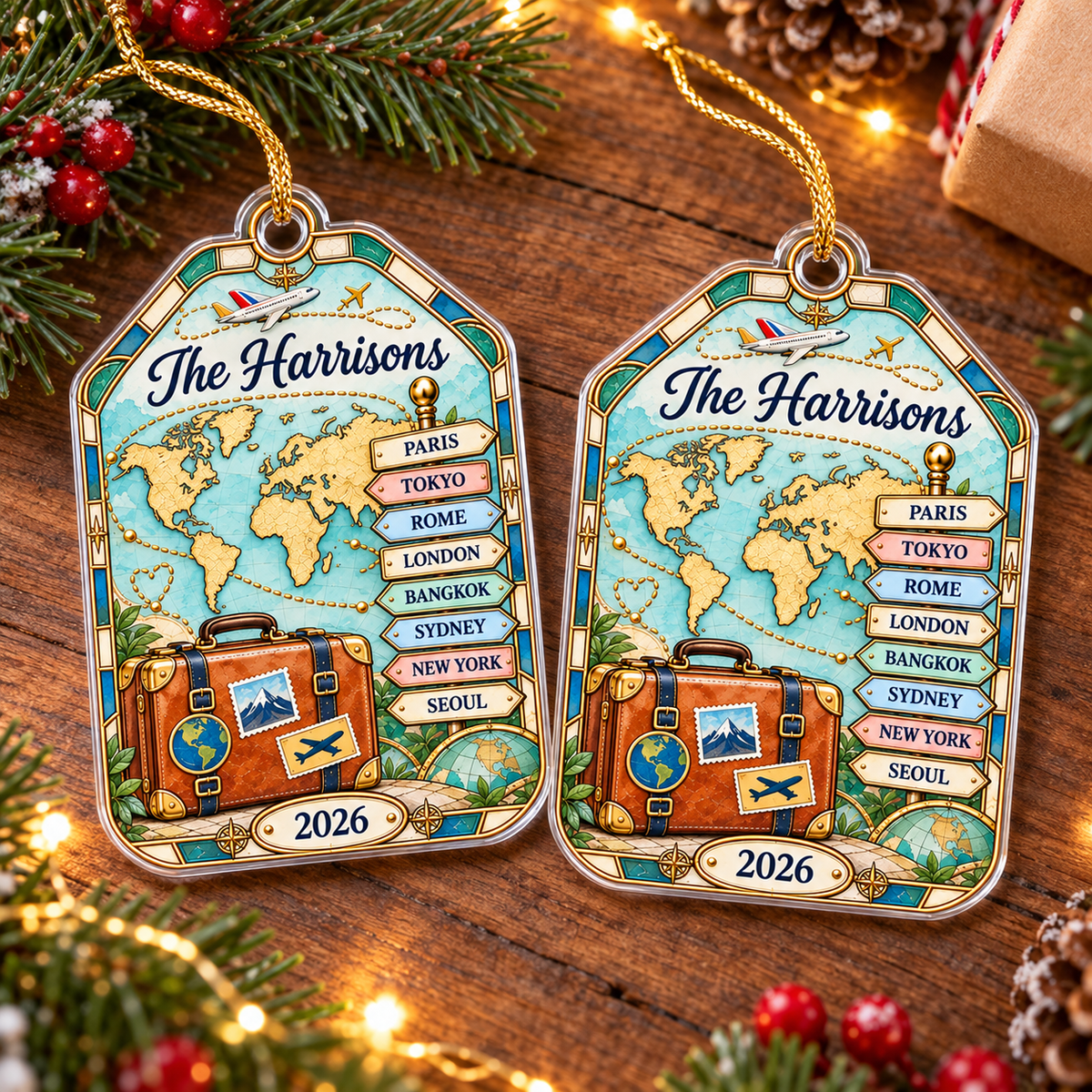 Family Travel Ornament - product view 3
