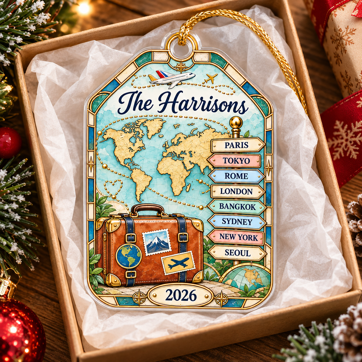 Family Travel Ornament - product view 4